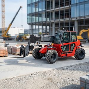 Truk Angkat Teleskopik 7m All Terrain 3.5ton Forklift Peternakan Mesin Diesel 4x4 Pengangkat Material Grosir Baru - Product Image 1