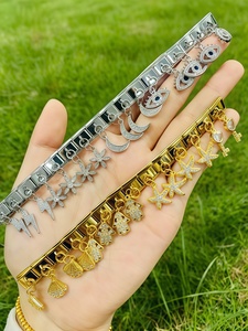 สร้อยข้อมือสแตนเลสสตีลชุบทองคำขาว ดีไซน์ซีรีส์ลมทะเล แบบ DIY สำหรับขายส่ง เหมาะสำหรับเป็นของขวัญวันเกิดสำหรับผู้หญิง - Product Image 6
