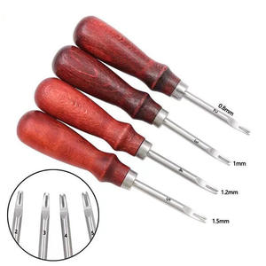 Biselador de borde de cuero de acero inoxidable de grado industrial y DIY, herramienta de corte de biselador de borde afilado artesanal con soporte OEM y ODM - Product Image 5