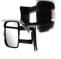 Nouveau rétroviseur latéral gauche XMAXVISION de haute qualité pour Fiat Ducato 2006-2023, en ABS et verre, bras long, chauffant, avec clignotant intégré, convexe