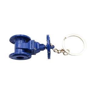 Fabricants en gros de porte-clés en métal en forme de valve, alliage rotatif, pendentif de clé, simulation de valve 3D, porte-clés - Product Image 4