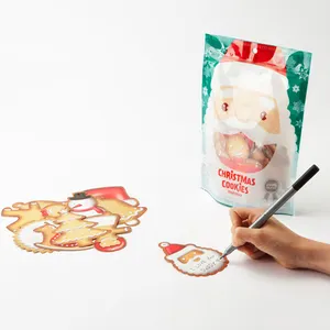 Cartoon Santa Claus biscuit note notepad Christmas tree note Christmas gift potato chips can be hung note