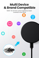 Télécommande universelle infrarouge intelligente AVATTO Tuya S16 WiFi pour climatiseur et téléviseur, design graphique
