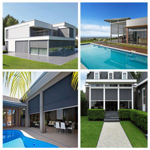 في الهواء الطلق يندبروف البريدي المسار الكهربائية ستائر دوارة مزودة بمحرك - Product Image 6