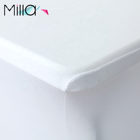 Housse de table rectangulaire en spandex de 6 pieds sur 8 pieds