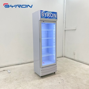 Enfriador de Bebidas Vertical de Una Puerta Byron, Enfriamiento Directo, Refrigerador Comercial para Exhibición de Bebidas en Supermercados y Mostradores de Venta Minorista LC Ret - Product Image 3