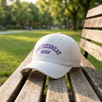 Casquette de baseball tendance brodée de lettres, pour sports de plein air, décontractée, protection UV, réglable, respirante, unisexe, fabricant de chapeaux personnalisés