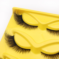Faux Cils Cat Eye Fox Faux Mink Strip Lashes Wispy Lashes 5 Paires Pack Winged Cat Eye Lashes Pack
