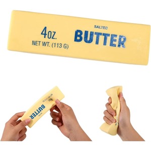 Jouet anti-stress en mousse PU en forme de bloc de beurre, à rebond lent, pour le bureau - Product Image 1