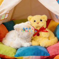Jouet pour chat en peluche fait main EPT, à faire soi-même, 2 styles mélangés avec un sac en papier kraft, kit d'animaux en peluche mignon pour les activités créatives des enfants