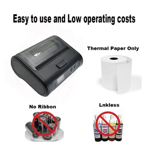 110Mm 4Inch Di Động Địa Chỉ Máy In Giá Máy Xách Tay Mini Không Dây <span class=keywords><strong>Bluetooth</strong></span> Máy In Nhãn Nhiệt - Product Image 3