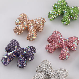 Nouveau ciel étoilé bricolage téléphone chaîne porte-clés collier sac accessoires nœud papillon ruban argile douce trou droit perles en vrac <span class=keywords><strong>acrylique</strong></span> - Product Image 3