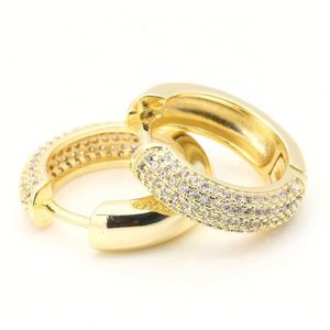 Pendientes grandes de oro de 14K de acero inoxidable de gran oferta, aros para mujer - Product Image 5