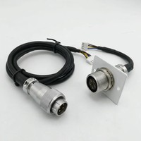 Connecteur mâle WS16 à 4 broches, étanche IP68, de type aviation, à verrouillage par vis, avec contacts plaqués or, pour usage industriel