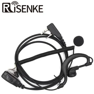 RISENKE EH17 2-Wege-Radio Single Ear G-förmiger Ohrhörer für Baofeng Walkie