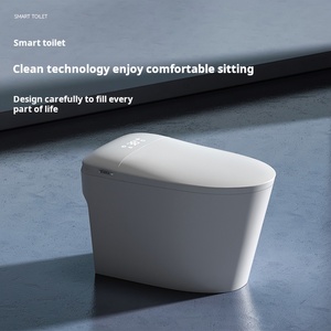 Modern All-in-One Smart Toilet Automatic Open/Close Lid Tankless <strong>Bidet</strong> Remote Control Seat Heating S-Trap Drainage for Bathroom - Product Image 2