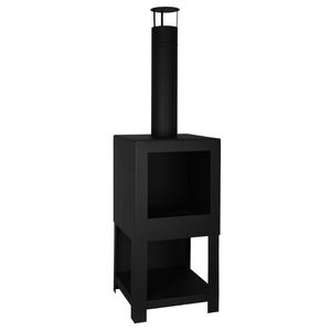 Modern Style 2 in 1 Multifunctional <strong>Outdoor</strong> Modern Wood <strong>Fireplace</strong> Black Patio <strong>Fireplace</strong> <strong>Outdoor</strong> Fire Pit - Product Image 4