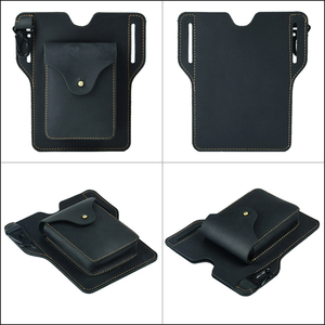 Sac de <span class=keywords><strong>ceinture</strong></span> en <span class=keywords><strong>cuir</strong></span> de vache véritable pour hommes Crazy Horse en <span class=keywords><strong>cuir</strong></span> pour téléphone Portefeuille <span class=keywords><strong>Ceinture</strong></span> Sac - Product Image 3