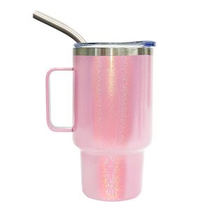 Vasos de Acero Inoxidable de Doble Pared con Brillo Holográfico para Sublimación, Vasos Mini de 3 oz - Product Image 4