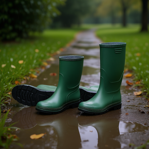 Botas de Lluvia Verdes Ttake Hasta la Rodilla Talla 46 con Suela Negra - Product Image 3