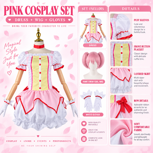 Popular ropa de Anime <span class=keywords><strong>Puella</strong></span> Magi Madoka Magica de dibujos animados traje Kaname Madoka vestido Lolita - Product Image 2