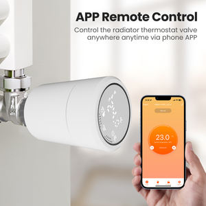 Moderno Tuya Smart Home TRV Termostato Zigbee Radiador alimentado por batería programable para calentar agua Media PC Material - Product Image 5