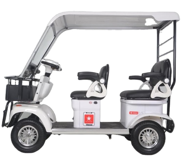 Vehicle Mobility Scooter Leisure Electric Quadricycle Quad Bike with Roof
