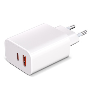 PD 30W Fast <b>Charging</b> <b>Adapter</b> USB C Type-C Output 3A White With Retractable Cable For Travel Use - Product Image 2