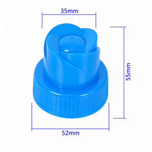 Tapa dispensadora abatible de plástico de 52 mm para botellas de detergente, champú y líquidos domésticos - Product Image 1