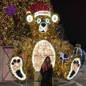 Factory Direct Christmas Bear LED <b>Light</b> Up Motif for Commercial Plaza - Product Image 2