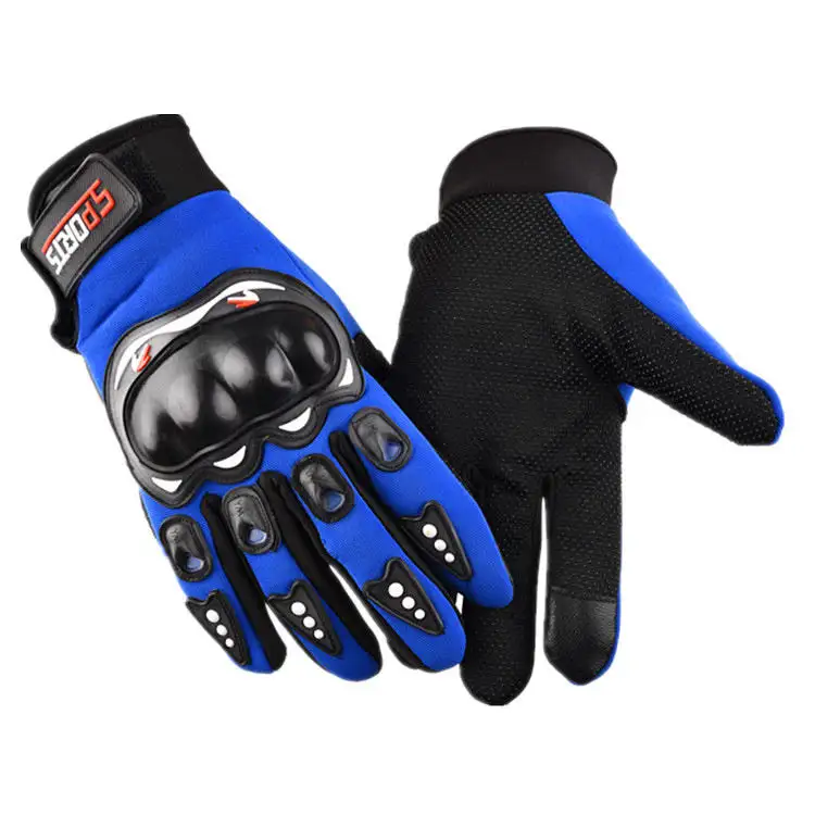 Factory Customized Hard Knuckle Touch Screen Protection Non-slip Full Finger Riding Gloves