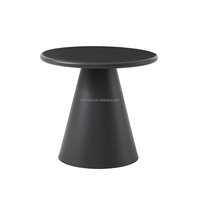 Table d'appoint moderne en aluminium en forme de maïs, résistante aux UV, élégante, pour l'extérieur, la salle à manger, les meubles de villa, accessoires, table basse