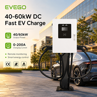 Estación de Carga Rápida para Vehículos Eléctricos EVEGO de 60kW, CCS1/CCS2/GBT, Nueva Protección IP55, Garantía de 2 Años