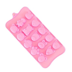 Động vật có hình dạng Silicone <span class=keywords><strong>Ice</strong></span> Cube Tray với kích thước 10.5cm x 21cm Nguồn cung cấp bên bakeware công cụ - Product Image 4