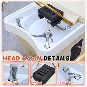 XFMC Headspa shampooing lit Massage électrique tête thérapie lavage des cheveux Thai Spa Salon de beauté cils lit incurvé avec circulation d'eau - Product Image 4