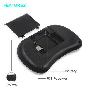 Superventas batería Air <span class=keywords><strong>Mouse</strong></span> 2,4G inalámbrico I8 MINI Touchpad teclado Control remoto para Android Smart TV Box proyector - Product Image 2