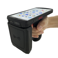 Lector RFID UHF Profesional de Largo Alcance, Terminal PDA Android Resistente IP66 con NFC y Escáner QR 2D