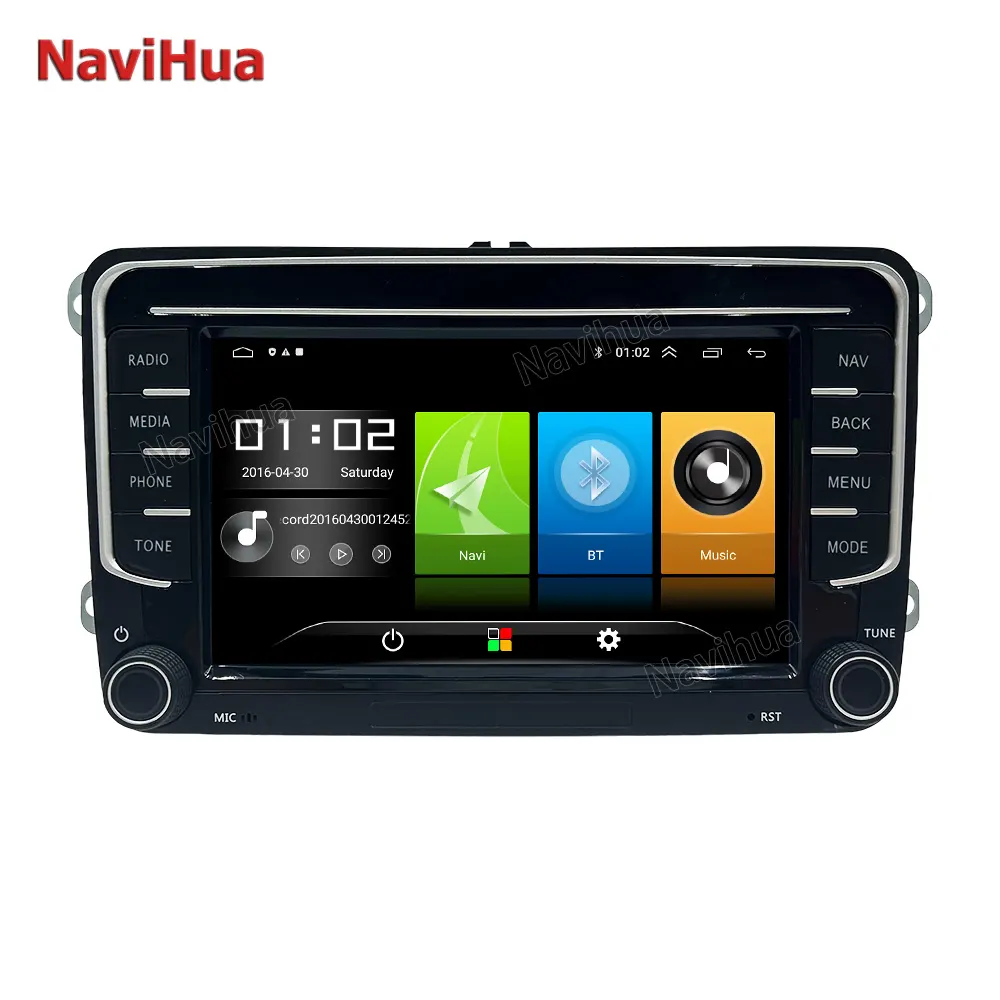 Navihua Stereo Màn hình cảm ứng Android đài phát thanh 7 ''tự động wifi Android Navigation Carplay phổ 2 DIN GPS navigation cho Volkswagen