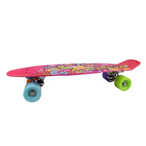 Off Road Bamboe Lange Cruiser Longboard Skate Board Voor Beginners Jongens Paleis Ramp Dansen Plastic Mini Element