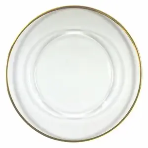 Métal martelé argenté écologique de haute qualité pour assiette de chargeur pour service de nourriture Design élégant pour mariages Banquets spéciaux - Product Image 5