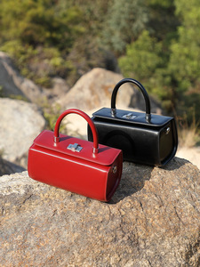 <span class=keywords><strong>Borsa</strong></span> Quadrata Piccola alla Moda e Semplice in Pelle di Vacchetta, Tracolla Singola, <span class=keywords><strong>Borsa</strong></span> a Tracolla Stile Medico - Product Image 5