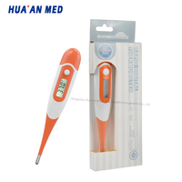 Termometer Digital Medis Klinis untuk Demam, Tahan Air, Fleksibel, Dewasa & Bayi, Penggunaan Oral, Rektal, Ketiak, Bahan Baja, Harga Pabrik, Dibaca dalam 10 Detik