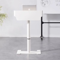 Pupitre de conférence; Comptoir de réception moderne et minimaliste; Plateforme d'accueil pour animateurs; Bureau réglable en hauteur en bois