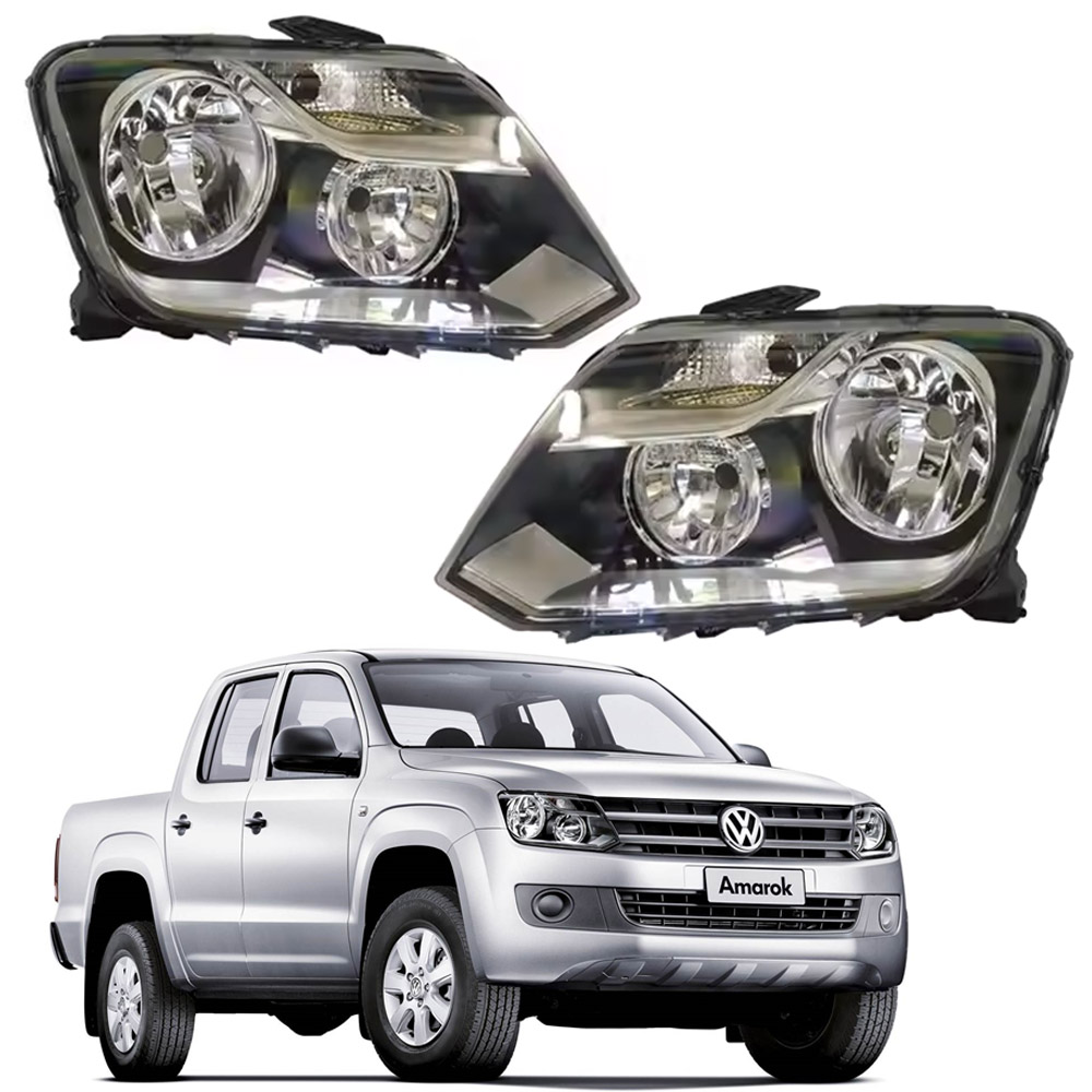 Headlight Assembly for VW AMAROK 2010-2016 - Warm White