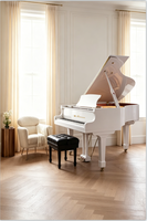 Décoration de maison de luxe, grand piano, cadeau pour musicien, grand piano
