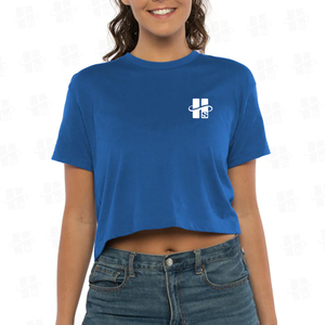 Summer Custom High Quality Women's Cotton Spandex Blend Breathable Tshirt Solid Color Loose Fit Casual <b>Crop</b> <b>Top</b> Tshirt - Product Image 3