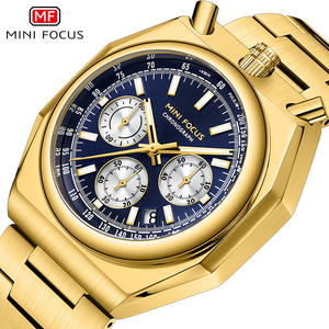 Reloj de Cuarzo para Hombre MINI FOCUS 0601G, 43 mm, Correa de Acero Inoxidable, Esfera Analógica Multifunción, Estilo Ejecutivo y de Moda, Pulsómetro - Product Image 1