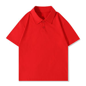 Polo de Manga Corta de Algodón Puro de 200g para Niños, Camiseta de Algodón con Cuello, Logotipo Personalizable - Product Image 3