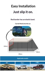 Tente arrière de SUV HOUMU lumineuse et résistante au vent avec conception stable pour le <span class=keywords><strong>camping</strong></span> familial - Product Image 5