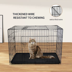 <span class=keywords><strong>Cage</strong></span> pour petits animaux de compagnie de haute qualité, écologique, fabriquée en fer, avec revêtement en poudre, 3 portes, pour chats et chiens - Product Image 2